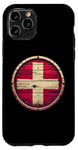 Coque pour iPhone 11 Pro Drapeau vintage de la Suisse vieilli Proud Swiss Patriot