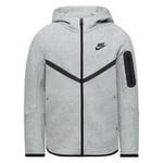 Nike Luvtröja NSW Tech Fleece FZ 24 - Grå/Svart Barn, storlek L: 147-158 cm