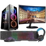 VIST Ryzen 5 3600 Gaming Kit - 32 GB RAM - AMD Radeon RX 580 - 1TB m.2 SSD - LCD 24 - Windows 11 Pro