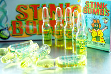 15 x Glass Stink Bombs Bomb Joke Shop Smell Fart Joke Prank  Rotten Eggs Boxed