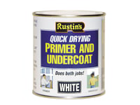 Rustins Quick Dry Primer & Undercoat White 1 litre RUSQDWPUC1L