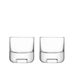 LSA International - Cask Whisky Tumbler 240ml Clear Set of 2 - Whiskyglass - Gjennomsiktig