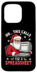 Coque pour iPhone 15 Pro This Calls for a Spreadsheet Pull de Noël moche et amusant