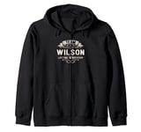 Team Wilson Lifetime Membership Retro Last Name Vintage Zip Hoodie