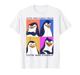 Madagascar Penguins Cute And Cuddly Text Poster T-Shirt