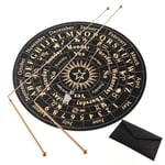 Copper Dowsing Rods - 2PCS Divining Rods+Dowsing Pendulum + Divination Mat-9857