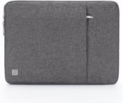 13.3 Pouces Housse Pochette De Protection Ordinateur Portable Sacoche Imperméable Pour 13"" Macbook Air 2014-2017/13.5"" Surface Book 2 3/14"" X1 Carbon Yoga 2020/14"" Acer Swift 3 5, Gris