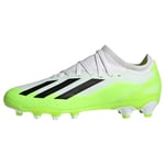 adidas X Crazyfast.3 Multi-Ground Boots Football Shoes, FTWR White/Core Black/Lucid Lemon, 28 EU