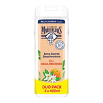Le Petit Marseillais crème de douche extra douce bio fleur d'oranger, hydrate et nourrit la peau 12x400ml