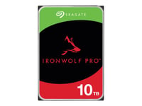 Seagate IronWolf Pro ST10000NT001 - Disque dur - 10 To - interne - 3.5" - SATA 6Gb/s - 7200 tours/min - mémoire tampon : 256 Mo - avec 3 ans de Seagate Rescue Data Recovery