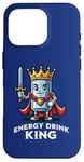 iPhone 16 Pro Energy Drink King Funny Can of Energy Drink Case