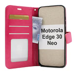 Crazy Horse Wallet Motorola Edge 30 Neo 5G (Hotpink)