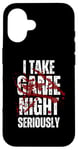 iPhone 16 I Take Game Night Seriously Board Game Humor Shirt Case