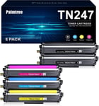 Tn247 Compatible Pour Toner Brother Dcp-L3550Cdw Toner Brother Mfc-L3750Cdw Cartouche Tn-243Cmyk Brother Tn243Cmyk Mfc-L3770Cdw Dcp-L3510Cdw Hl-L3270Cdw Hl-L3230Cdw (Noir Cyan Magenta Jaune)