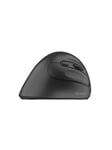 Deltaco Silent Wireless Vertical mouse 4 buttons 1000-16 - Ergonominen hiiri - 4 painiketta - Musta