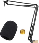 Rode Nt1A Nt-Usb Support Microphone Professionnel Réglable Avec Bonnette Micro En Mousse Compatible Avec Filtre Anti-Pop Pour Microphone Rode Nt1A Nt-Usb Par[X740]