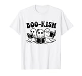 Ghost Reading Book Bookish Halloween Costume Kids Boys Girls T-Shirt