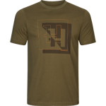 Härkila H-Logo S/S T-paita Miehet Dark olive, XXL