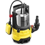 TROTEC Pompe submersible TWP 9000 ES – Pompe pour eaux usées – Débit 15000 l/h, puissance 900 Watts, profondeur d'immersion max. 7 m, protection contre fonctionnement à sec, IPX8