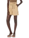 The Drop Women's Bailey Utility Belted Short, Lark Tan, XXL