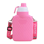 Travel Water Bottle Sports Water Bottle Running Drinks Bottles Small Water Bottle Drink Bottles For Adults pink,700ml