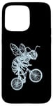 Coque pour iPhone 15 Pro Max Bee Cycling Vélo Drôle Animal Cool Insecte Biker Ride Bike