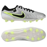 Nike Tiempo Legend 10 Pro Ag-pro Mad Voltage - Silver/svart/neon - Konstgräs (Ag), storlek 38