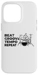 Coque pour iPhone 14 Pro Max Tambour Musique Motivation Rock Artiste