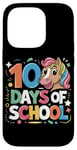 Coque pour iPhone 14 Pro Célébration de la licorne des 10 jours d'école