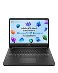 HP 14s-dq0518sa 14in Intel Celeron 4GB 128GB eMMC Laptop - Black