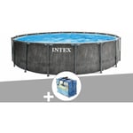 Kit piscine tubulaire Intex Baltik ronde 4,57 x 1,22 m + Bâche à bulles