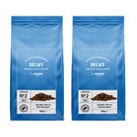 by Amazon Café décaféiné en grains Decaffeinato, torréfaction légère, 1kg, 2 lot de 500g - Certifié Rainforest Alliance