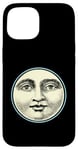 Coque pour iPhone 15 Lune bleue rétro vintage