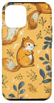 Coque pour iPhone 12 mini Jaune Bohemian Tropical Squirrels Just Wanna Have Fun Phone