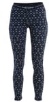 Icebreaker Vertex Leggings First Snow Women 260 ullunderställsbyxor Midnight Navy/Snow-IB259 M - Fri frakt