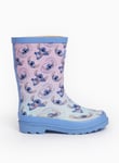 Disney Lilo & Stitch Printed Rubber Wellies 13 Infant Lilac female