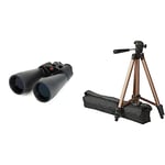 Celestron 71008 SkyMaster 25 x 70 Binocular & Amazon Basics 127cm (50") Lightweight Tripod with Bag