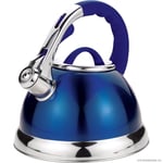 3.5L Stainless Steel Whistling Kettle Electric Induction Hobs Home Camping Blue