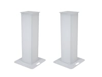 2x Stage Stand 100cm incl. Cover and Bag, white