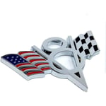 1 st 3D metall v8 USA flagga motorcykel bil klistermärke logotyp emblem märke