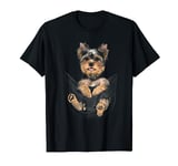 Yorkie Puppy in Pocket T-Shirt T-Shirt