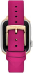 Michael Kors Bracelet pour femme Apple Watch® 38 mm, 40 mm, 41 mm, 42 mm, 44 mm, 45 mm, 49 mm en cuir fuchsia MKS8060E, rose bonbon, 38/40/41MM:42/44/45/49MM-20MM, Décontracté