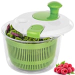 Salad Spinner Small Salad Washer and Spinner, Lettuce Spinner with Vegetable Washing Basket and Serving Bowl, Household Fruit Drainer Salad Dryer