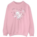 Disney Girls The Aristocats Marie Heart Sweatshirt (Baby Pink) material_Synthetic - Size 12-13Y