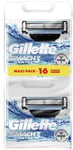 Pack 16 Lames GILLETTE MACH3 START Recharge Rasoir Lot Gilette Mach 3 Match3