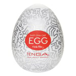 Tenga Mens Self Play Toy Keith Haring Part Egg Stretchy Masturbator