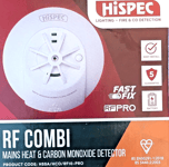 HISPEC MAINS HEAT & CARBON MONOXIDE DETECTOR HSSA/HCO/RF10-PRO