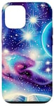 iPhone 12/12 Pro Book Galaxy Star Stars Pattern Print Case