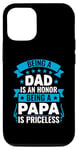 Coque pour iPhone 14 Pro Être un papa est un honneur Être un papa n'a pas de prix