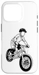 Coque pour iPhone 16 Pro Vélo de montagne Garçon Amoureux du vélo de montagne